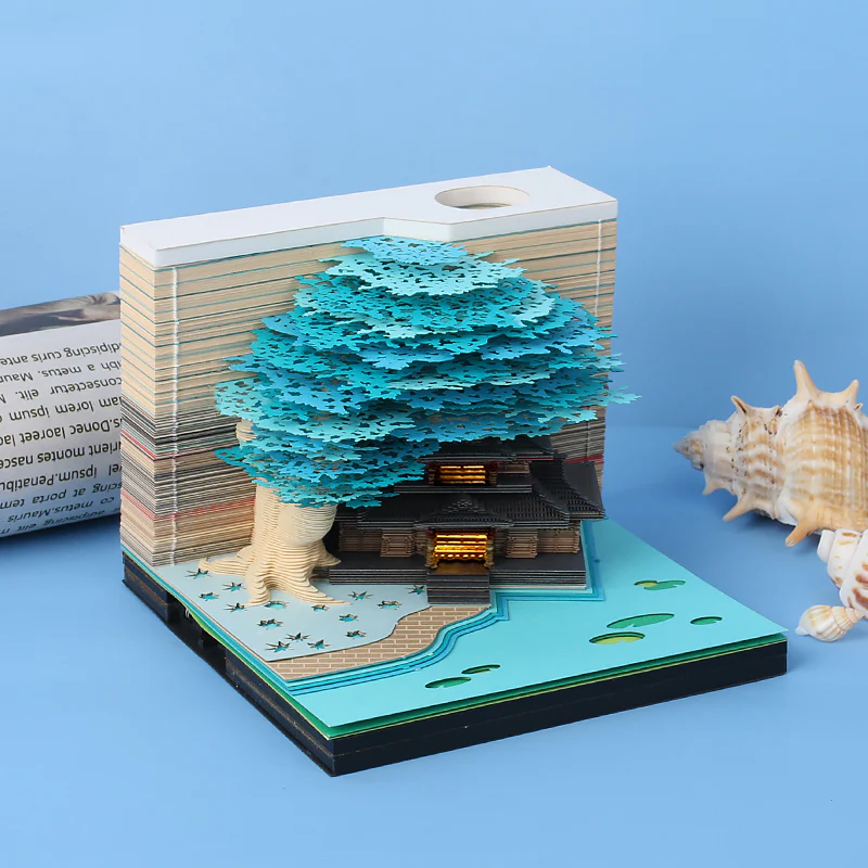 Sakura Temple Omoshiroi Notepad