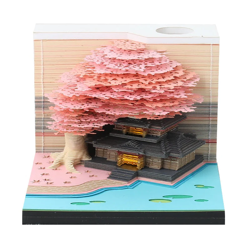 Sakura Temple Omoshiroi Notepad